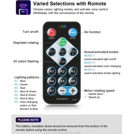 Luditek Sound Activated Party Lights with Remote DJ Lighting, Disco Ball Strobe