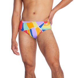 Speedo Mens Pride Printed One Brief Swim Bottoms - Bright Blue, Size - 34