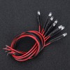 50pcs LED Diode Light, 12V 3mm Round Head Purple Light