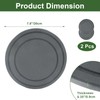 2pcs Diatomaceous Earth Plant Saucers, 7.8 Inch Instant Dry Trays