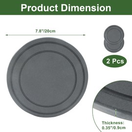 2pcs Diatomaceous Earth Plant Saucers, 7.8 Inch Instant Dry Trays