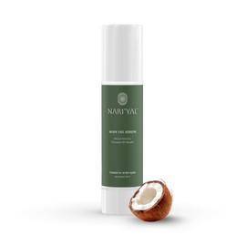 NARI'YAL Body Oil Serum For Men & Women with Cocos Nucifera Oil, Hydrating Formula for Radiant Glow, Free from Parabens, Harmful Silicones, Sulfates, Ideal for All Skin Types - 1.69 FlOz