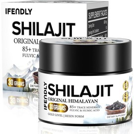 ifendly Shilajit | Pure Himalayan Shilajit Resin with 85+ Trace Minerals & Fulvic Acid | 30 Grams, 50 Servings - Specification: 1.0 Fl Oz (Pack of 1)
