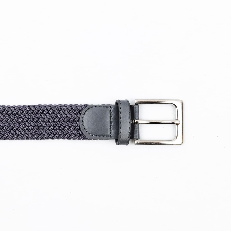 Woodland Leathers Woodland Leathers Elastic Braided Belt, Unisex Men Women