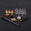 Welding Torch Accessories Kit Glass Cup Nozzle Tungsten Clamp Kit