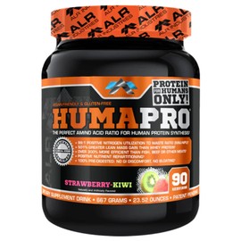 ALR Industries Humapro | Amino Acids Protein Matrix for Humans | 99% Utilization for Lean Muscle | Vegan, Gluten Free | 667g / 90 Servings (Strawberry Kiwi)