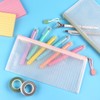 Tamaki 10 Pack Small Mesh Zipper Pouch Bags A6 Size