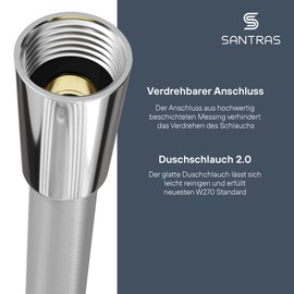 SANTRAS® Shower Hose Premium Chrome