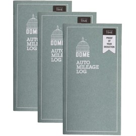 3 Set- Dome Auto Mileage Log, Undated, 32 Forms [Set of 3]