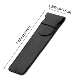 lixulluo Leather Pen Case Holder Single Pen Pouch Pen Protective Sleeve PU Leather Single Fountain Pen Case Protective Pen Sleeve for Home Office Pen Pencil Ballpoint Pen Stylus
