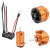 VGEBY Brushless Motor, 1410 Brushless Motor 18A Black ESC RC