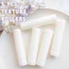 TAINSKY 5 Pcs Leather Polymer Clay Texture Roller, Pottery Stamps