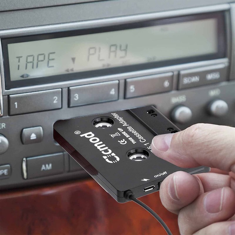 CICMOD BT 5.1 Car Cassette Adapter with Built-in Microphone Hands-Free