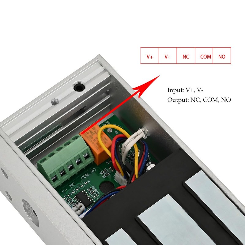 Electromagnetic Lock 1200LBS 500KG Holding Force 5 Wire Signal Output