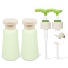 2 Pieces Empty Plastic Pump Bottles, Leakproof Travel Set with