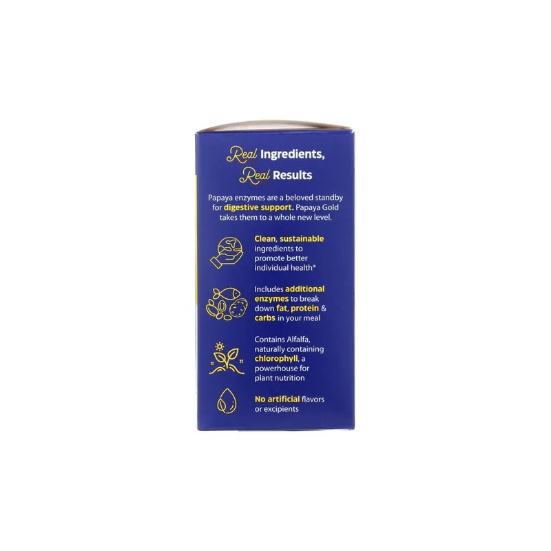 Enzymedica Papaya Gold, Enzimas Con Papaya Orgánica
