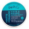 Pomada Mate Papi&co Efecto Natural Para Cabello Y Barba 100g