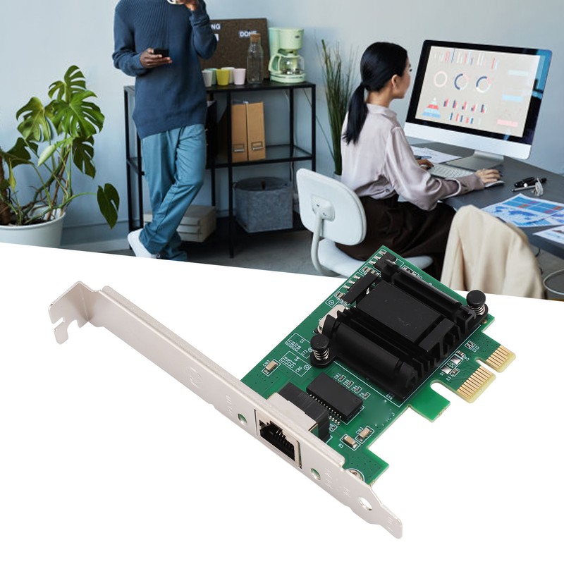 PCIE Ethernet Adapter Card 1000Mbps Stable Transmission RJ45 PCI Express