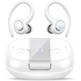 Wireless Earbuds, Wireless Headphones HiFi Stereo, Earbuds with ENC Mic White