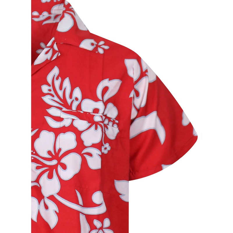 V.H.O. Men’s Funky Hawaiian Shirt | Short-Sleeved | Front Pocket