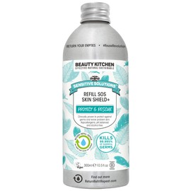 Beauty Kitchen - The Sustainables Sensitive Solutions Refill SOS Skin Shield+ 300ml - Protective Skin Shield Refill - Specifically for Sensitive Skin - Soothes & Calms Irritation - Skincare Essential