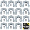 SOL SOL 15pk DIY Tool Hooks for Shed, Metal Aluminum