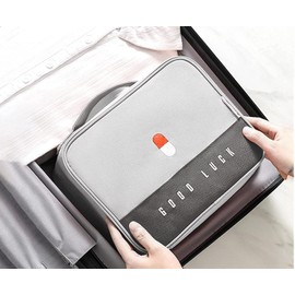 himsyuden 救急パック 2点セット 救急箱 薬箱 薬ボックス 大容量 ハンドル付き 薬入れ ポータブル 整理 医療箱 家庭用 医療バッグ 屋外救急パック 持ち運び便利 アウトドア 学校 旅行 職場常備 応急処置キット