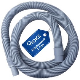 VIOKS Wavy Drain Hose 150 cm 19 x 24 mm Washing Machine Hose Extension for Dishwasher and Washing Machine
