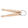 Ejoyous Wooden Drumsticks, Percussion Key Ring, Mini Wooden Keyring Drum,