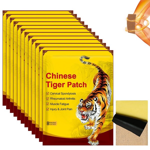 WDKXCN WDKXCN Pain Relief Patches, 96 Pcs Chinese Tiger Plasters,