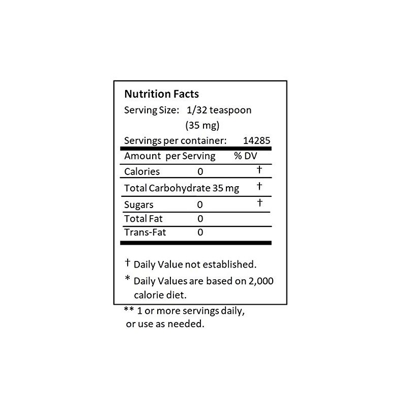 NuSci Aspartame Pure Powder 50 grams (1.75 oz) Low Calorie