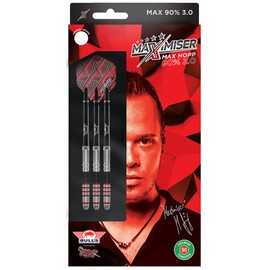 Bull's Steel Darts Bull's Powered by Shot Darts Max HOPP 90% Max90 3.0 Gen 3 Steel Tip Darts Steel Dart (24 g)