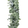 Winlyn 5.9' Long Faux Silver Dollar Eucalyptus Leaves Greenery Artificial
