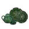 Bordallo Pinheiro Cabbage Green Dinner Plate, Set of 4