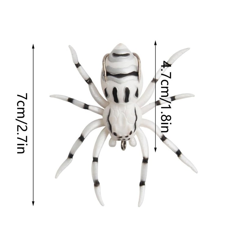 Soft Spider Bait, Bass Fishing Lure, Lifelike Skin Pattern, Bionic