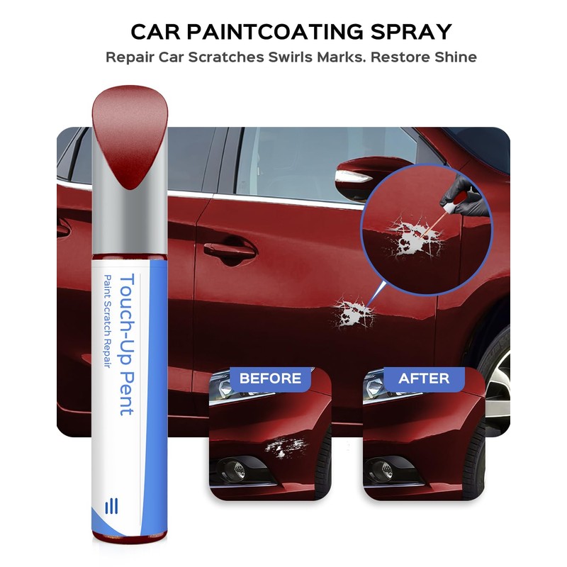 PARTS4EV NAH Cayenne Red Pearl Touch Up Paint Compatible with