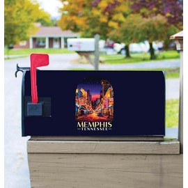 Memphis Tennessee Design C Souvenir Magnetic Mailbox Cover