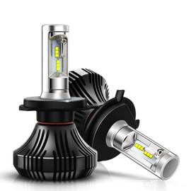 Autofeel H4 Headlight, Hi/Lo Switching, Car LED Headlight, 6,500 K, High Brightness, 8,000 lm, Car Headlight, Compatible with New Vehicle Inspections, CSP LED Chip, Easy to Install, Waterproof, Heat