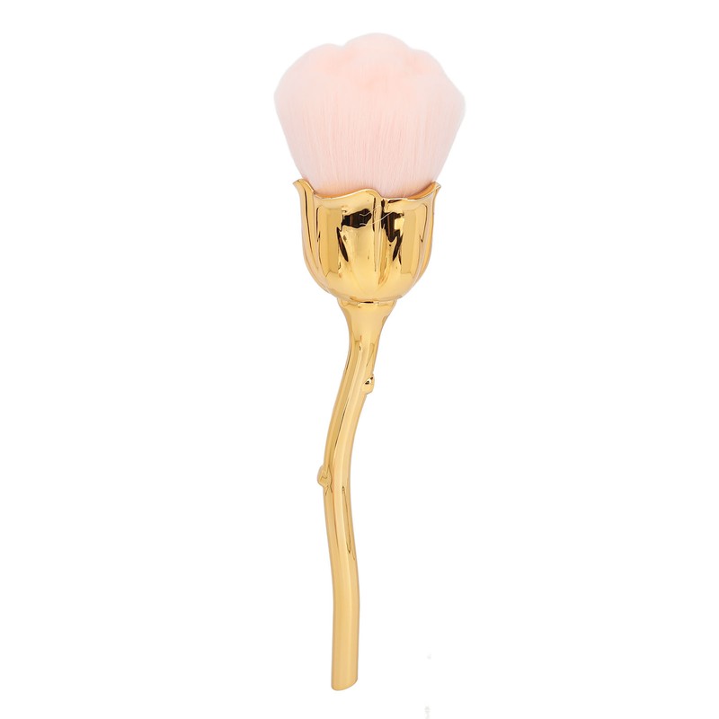 2pcs Nail Dust Remover Pink Rose Nail Powder Cleaning Brush