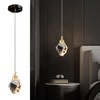 Modern Crystal Pendant Light, 3-Color LED Crystal Pendant Light, Adjustable