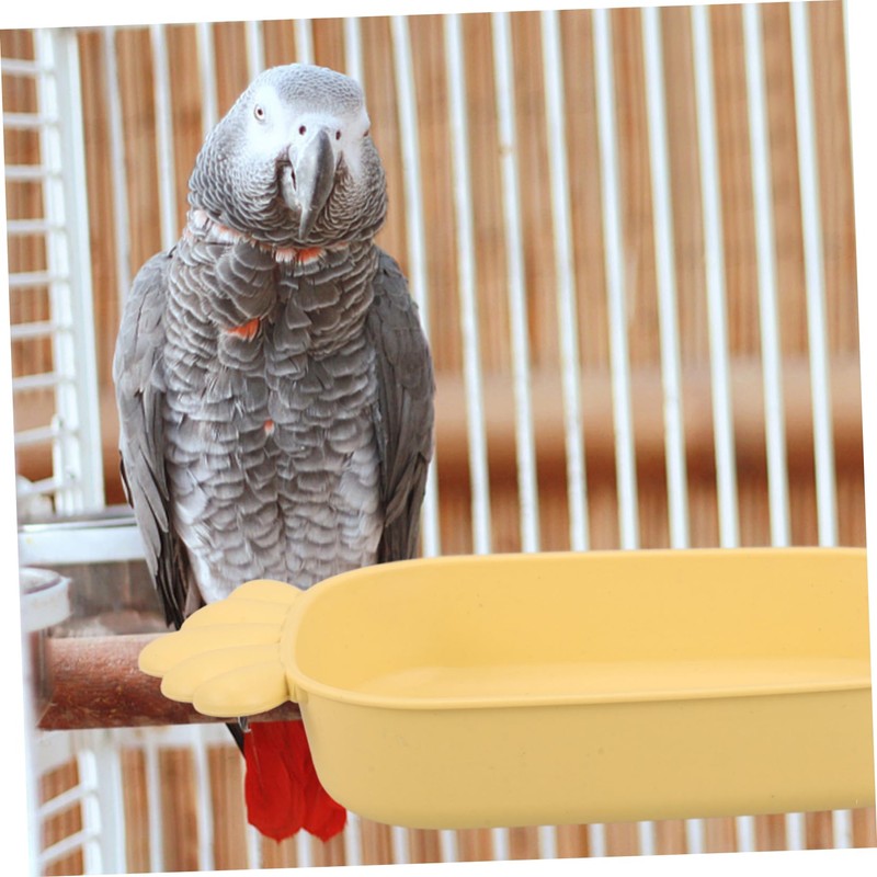 Hohopeti Parrot Bathing Basin Lightweight Bird Cage Bathtub for Small