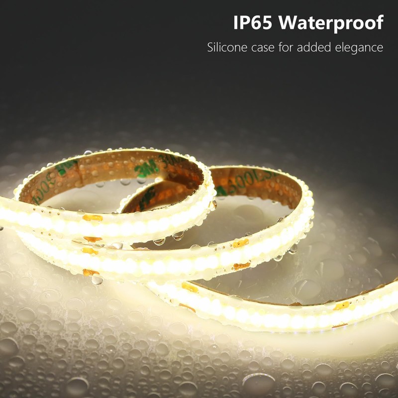 BENLUN 24V COB LED Strip Light Outdoor Waterproof 65.6ft (2