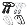 DGHOME 4Pcs Metal Triangle Key with 4Pcs Keychain, Meter Box