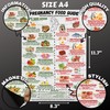 Pregnancy Food Guide Magnetic Chart A4 – Fridge Magnet with