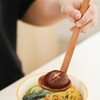 4-Piece Large Wooden Spoons with Long Handle, Japanese Ramen Spoon,