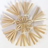 com-four® 48-piece straw stars set, Ø 6 cm, Christmas tree