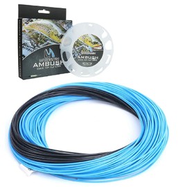 MAXIMUMCATCH Sinking Tip Fly Line for Fly Fishing, 3ips, 4/5/6/7/8 F/S (Blue/Black, WF-6F/S)