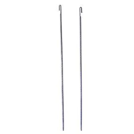UUYYEO 2 Pcs Metal Beading Needles Bead Crochet Hooks Beaded Needles Steel Wood Bead Needle Threader Jewelry Making Tools