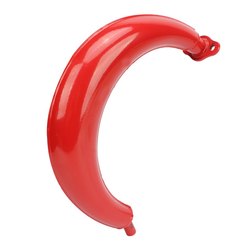 Exhaust Muffler Red Exhaust Silencer Pipe Half Moon Shape 40mm