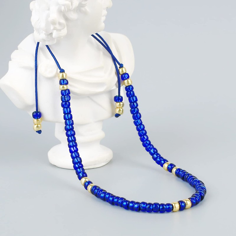 C·QUAN CHI Simple Solid Color Beaded Braided Strand Bracelets Fashion